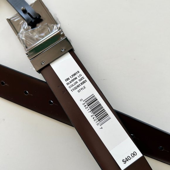 GUESS Men's Reversible Black-Brown Belt Size Large 38-40 - Picture 4 of 5